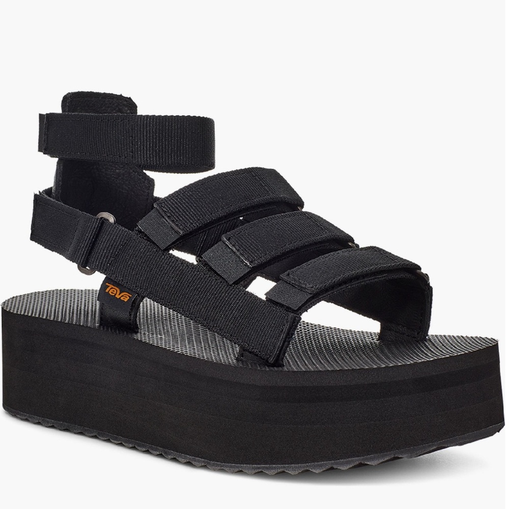 Teva Mevia Women's Black Platform Sandals